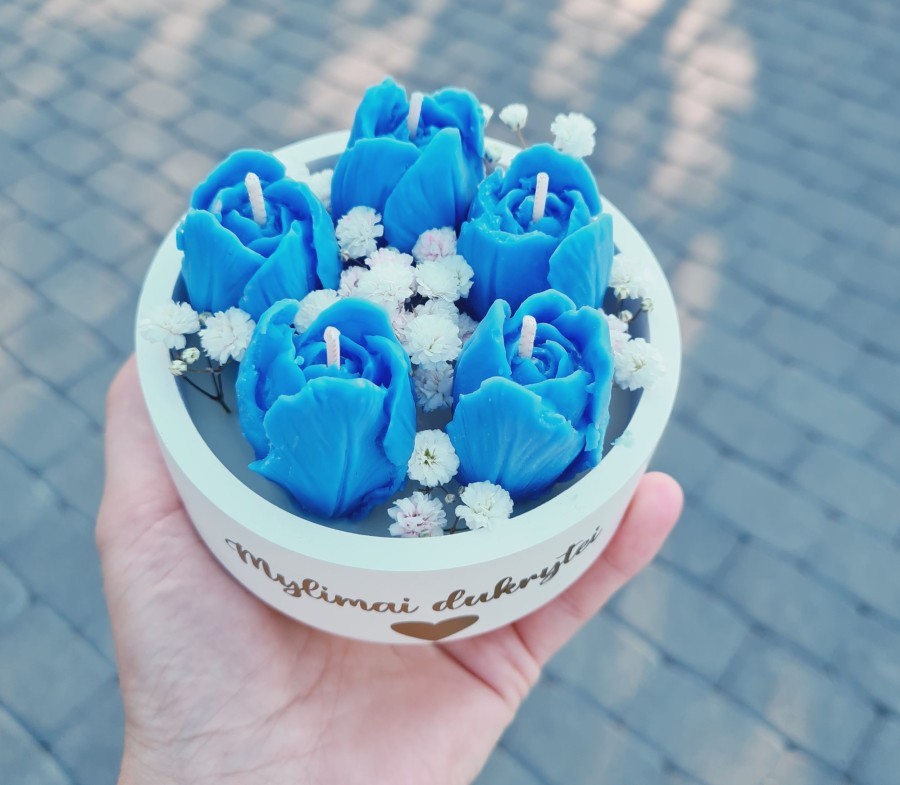  Mylimai mamytei žvakė "Tulpės", gėris