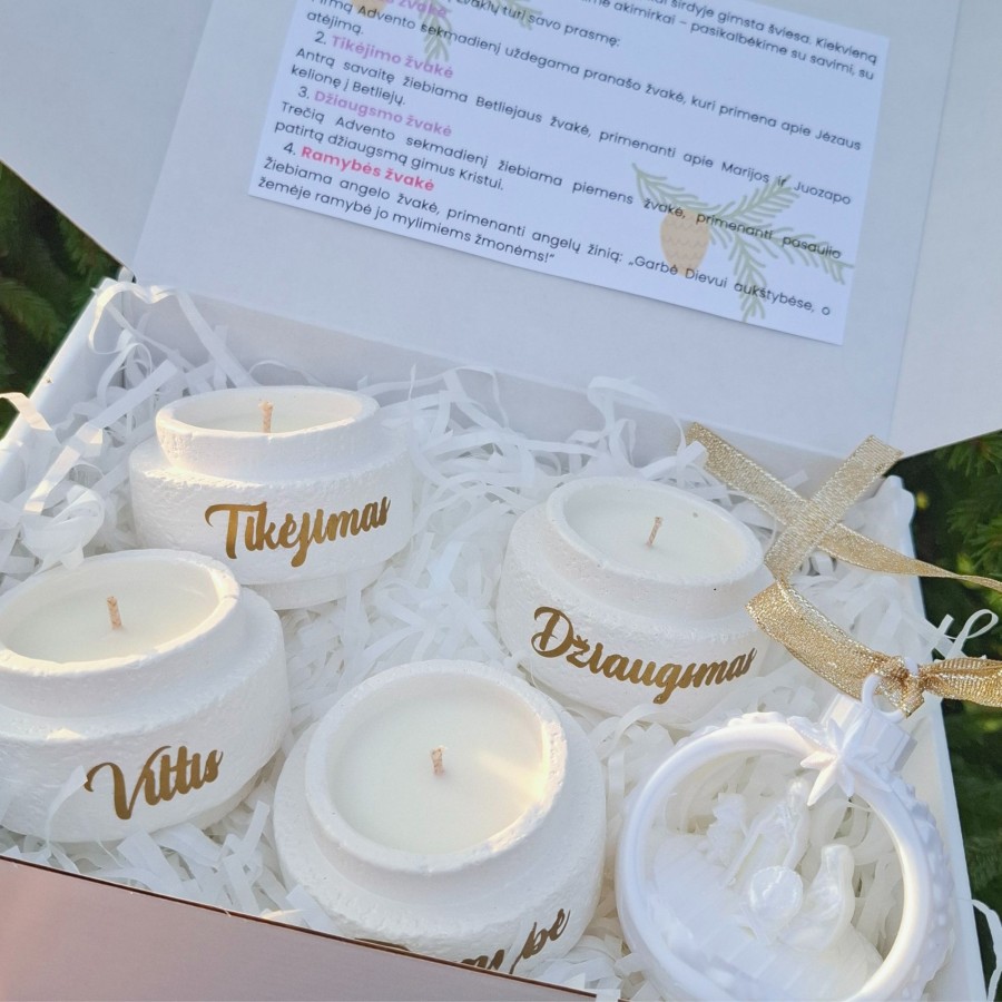 Advento žvakių rinkinys Advento žvakių rinkinys