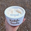 Dovana krikšto tėvams - žvakė "Angelo sparnai", 350g