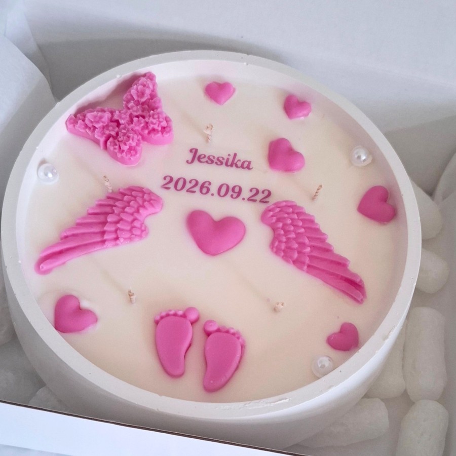 Dovana žvakė krikšto tėveliams, rožinė 550 g