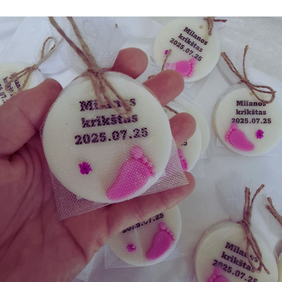 Dovanėlė kvapukas svečiams, pėdutės