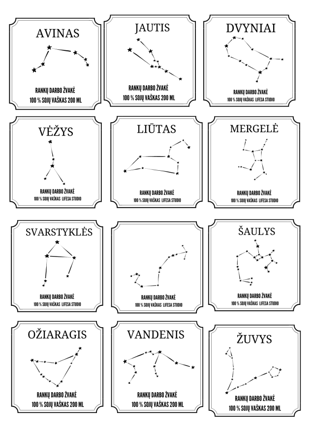 Dovanų rinkinys zodiako ženklui