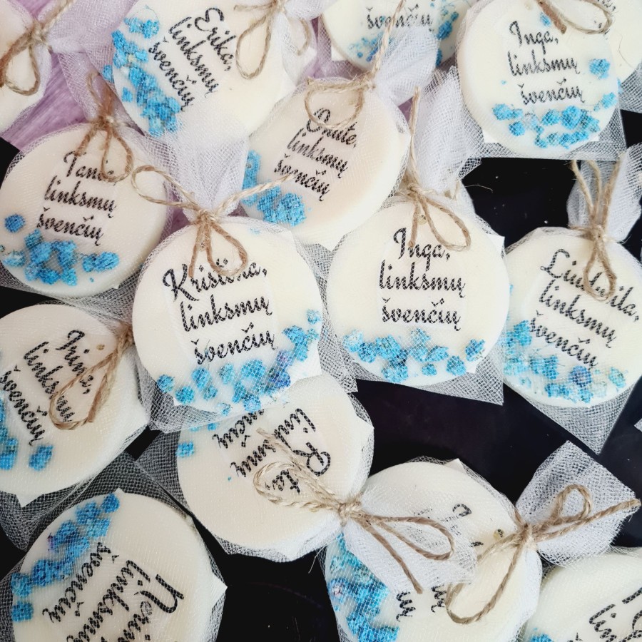 Kalėdiniai sausi kvapai su tekstu, dž. gėlės