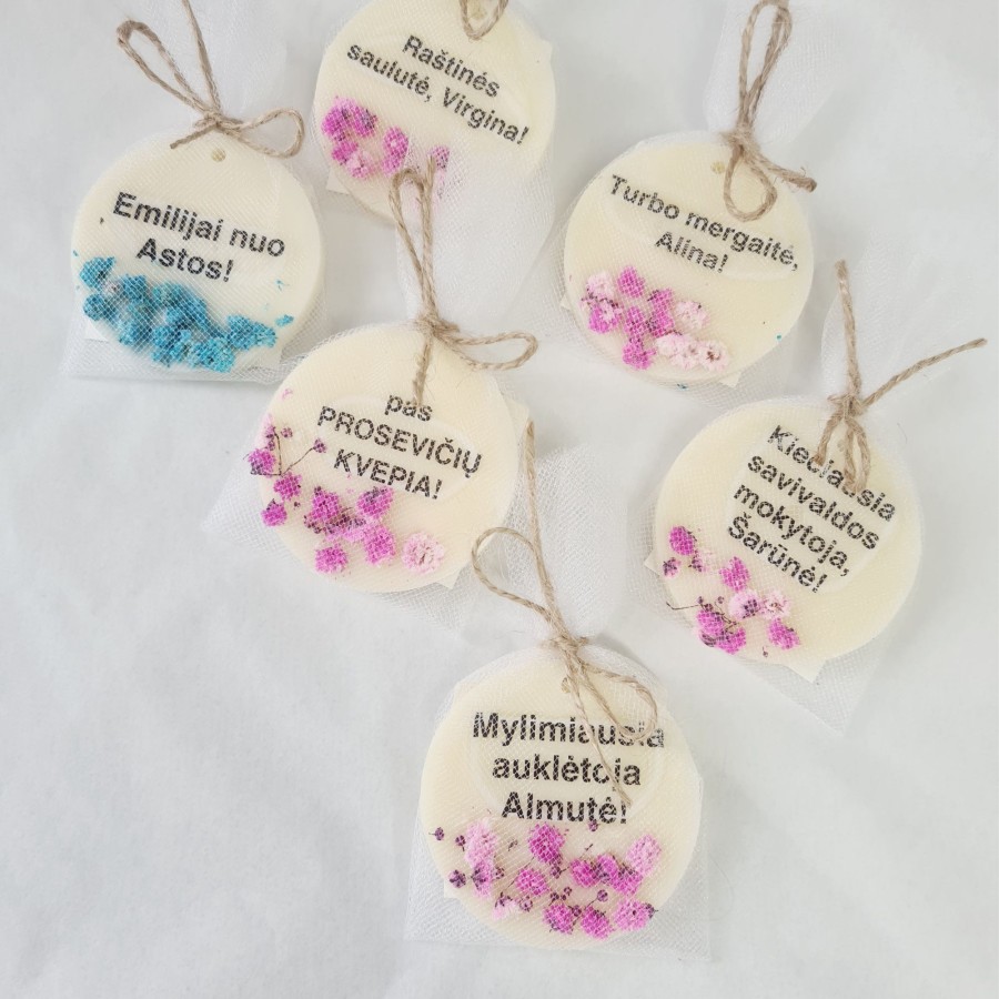 Kalėdiniai sausi kvapai su tekstu, dž. gėlės