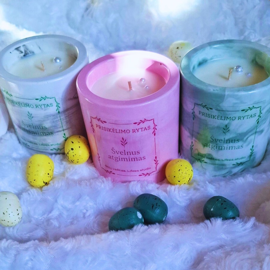 Pavasario žvakė – Velykų stalui "Švelnus atgimimas"