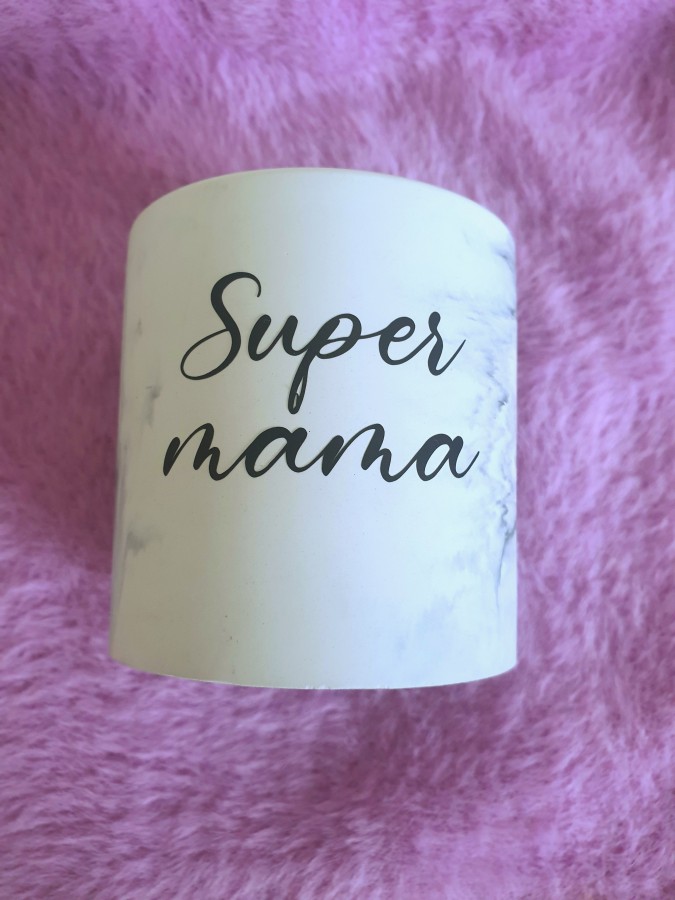 Sojų vaško žvakė "Super mama"