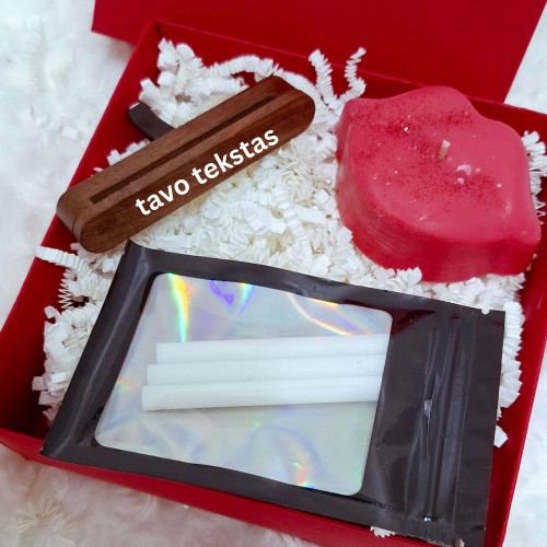 Automobilio kvapas ir žvakė, rinkinys