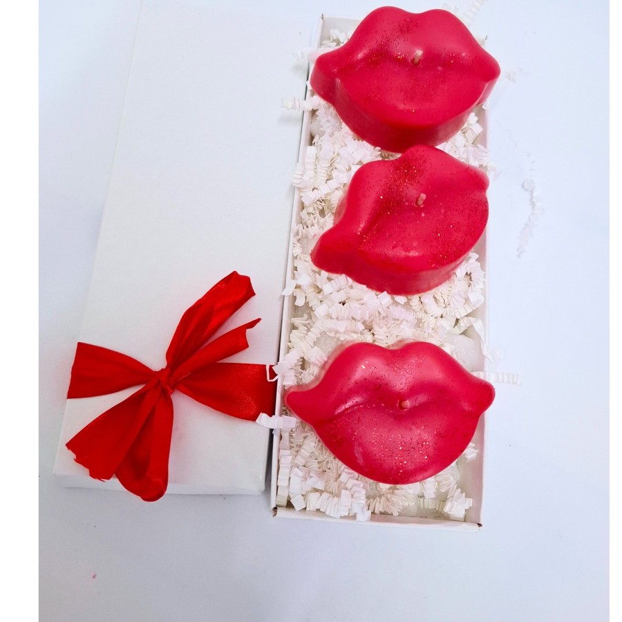 Kvapnių žvakių lūpyčių rinkinys