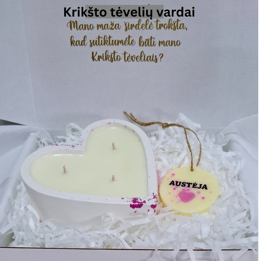 Kvietimas būti krikšto tėveliais Širdis