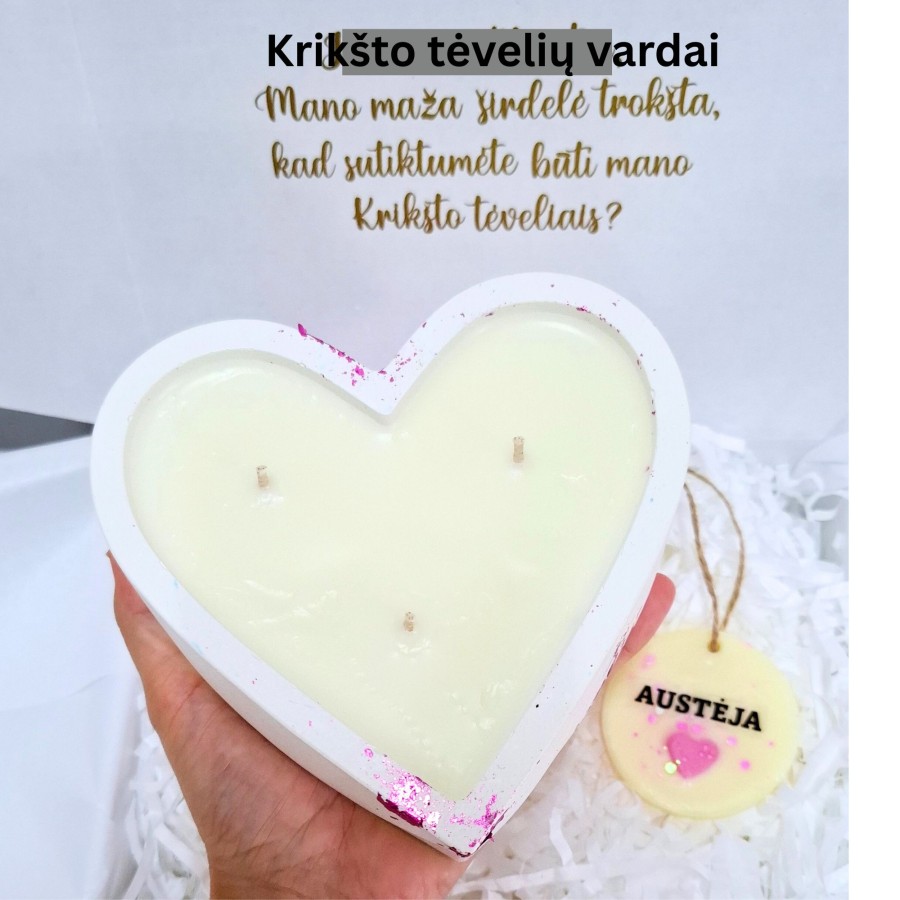 Kvietimas būti krikšto tėveliais Širdis