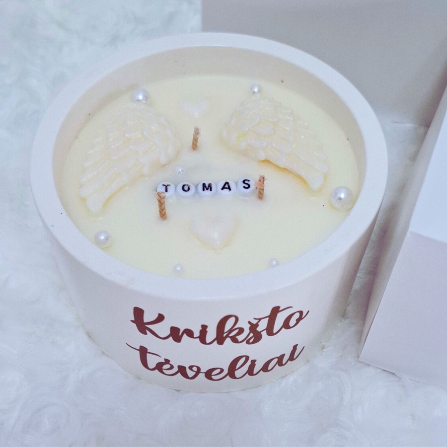 Kvietimas krikšto tėveliams Balta svajonė, 350g