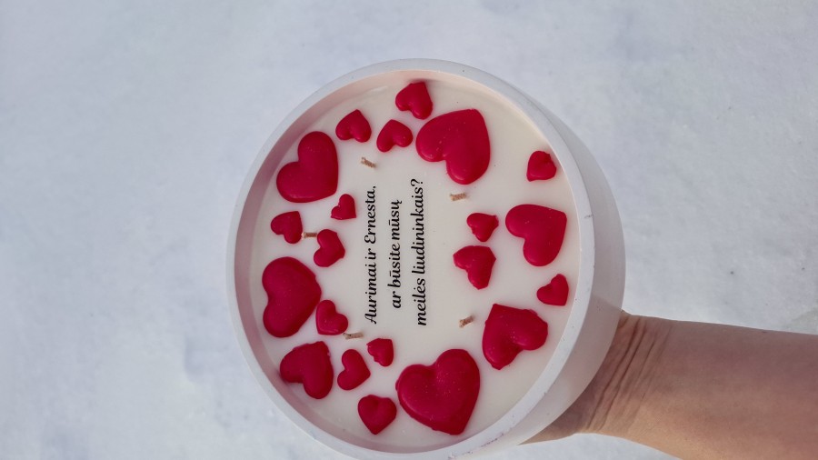 Raudonos širdelės kvietimas liudininkams