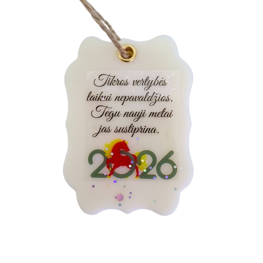 Sausas namų kvapas su užrašu