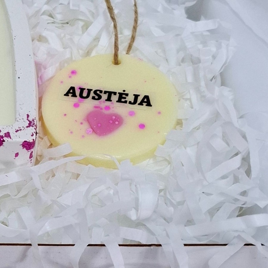 Sojų vaško spintos kvapas širdelė Sojų vaško spintos kvapas širdelė