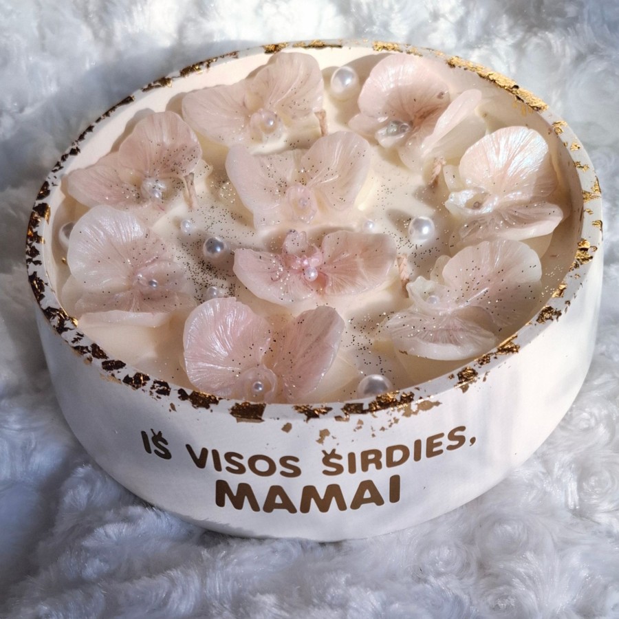 Sojų vaško žvakė Orchidėjos, xxl