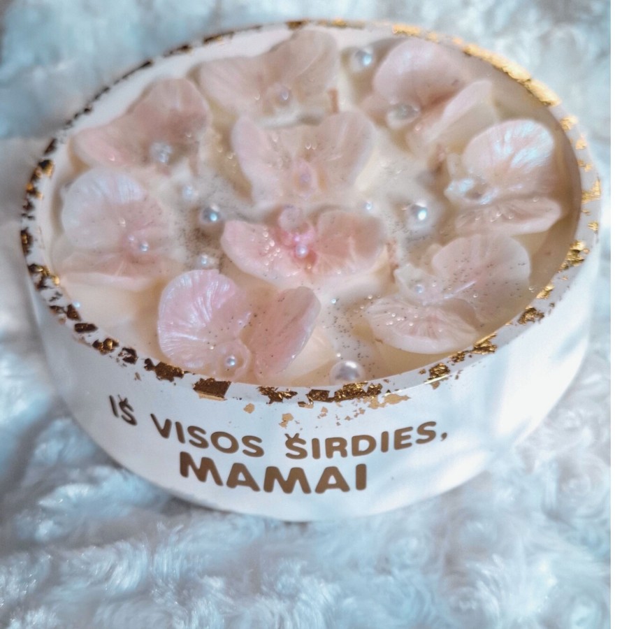 Sojų vaško žvakė Orchidėjos, xxl