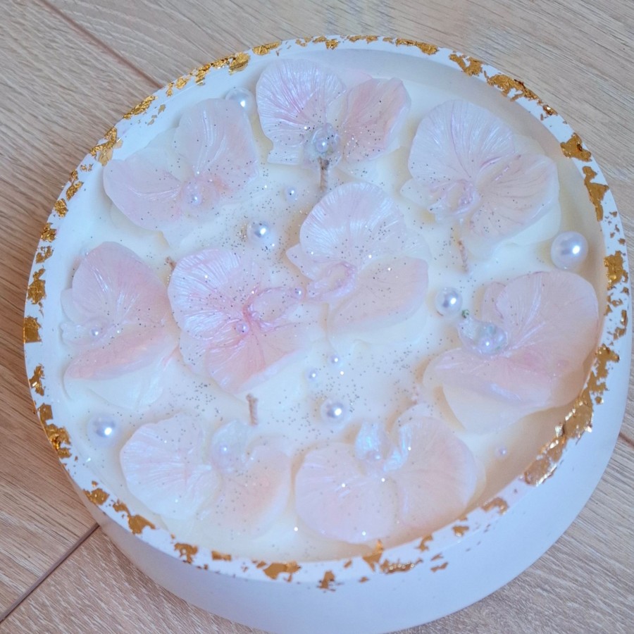 Sojų vaško žvakė Orchidėjos, xxl