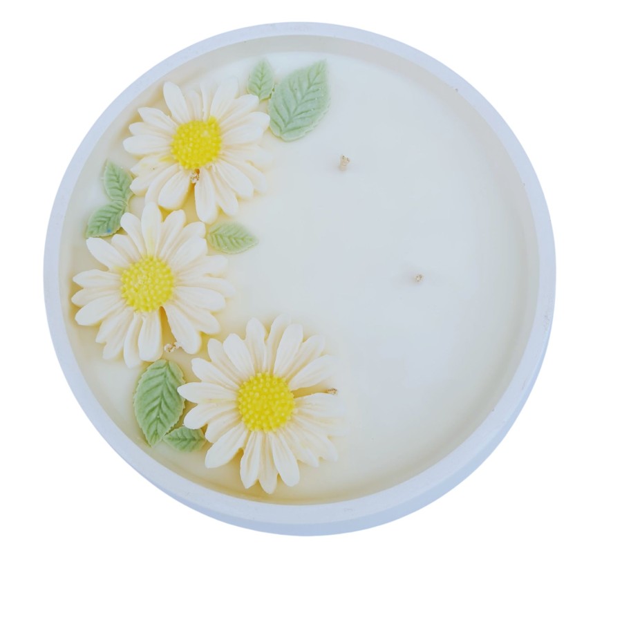 Sojų vaško žvakė Ramunės, xxl,500g Sojų vaško žvakė Ramunės, xxl,500g