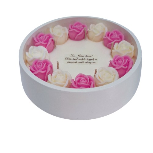 Sojų vaško žvakė Rožės boso dienai, xxl