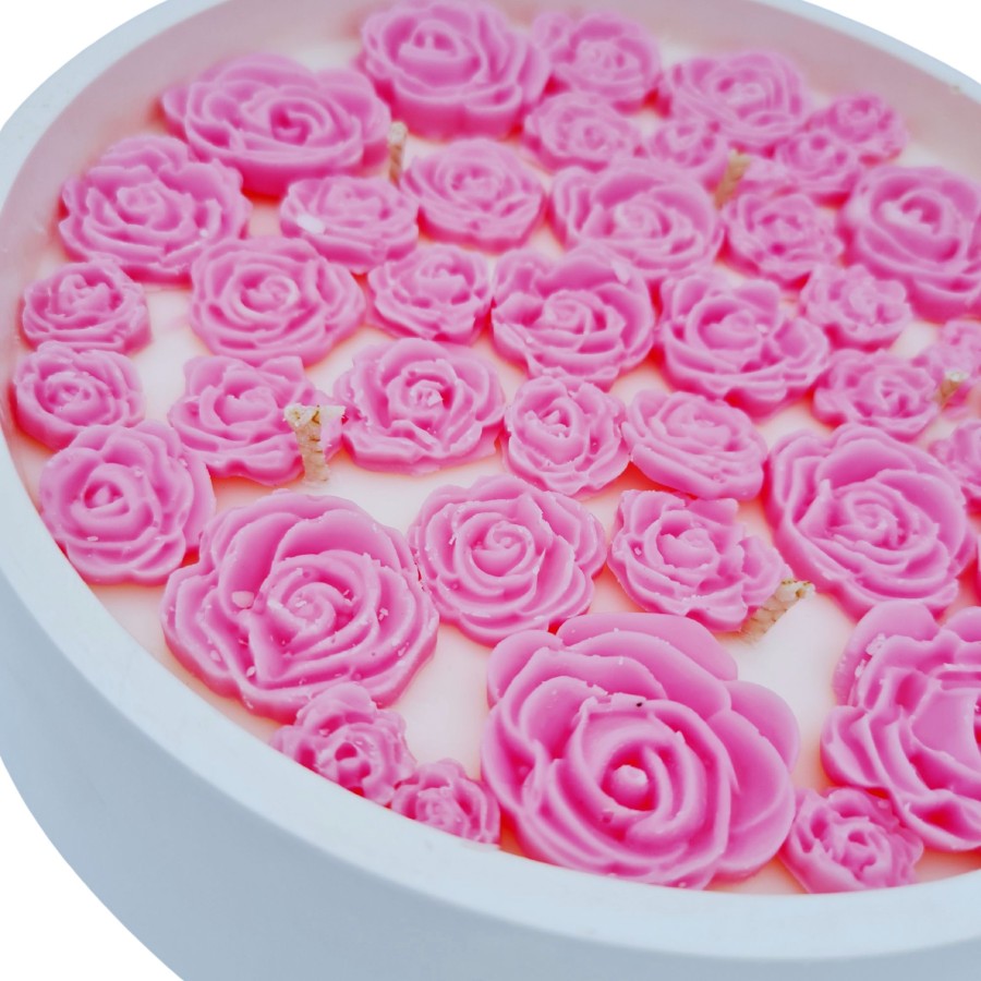 Sojų vaško žvakė rožyčių pulkas,xxl Sojų vaško žvakė rožyčių pulkas,xxl