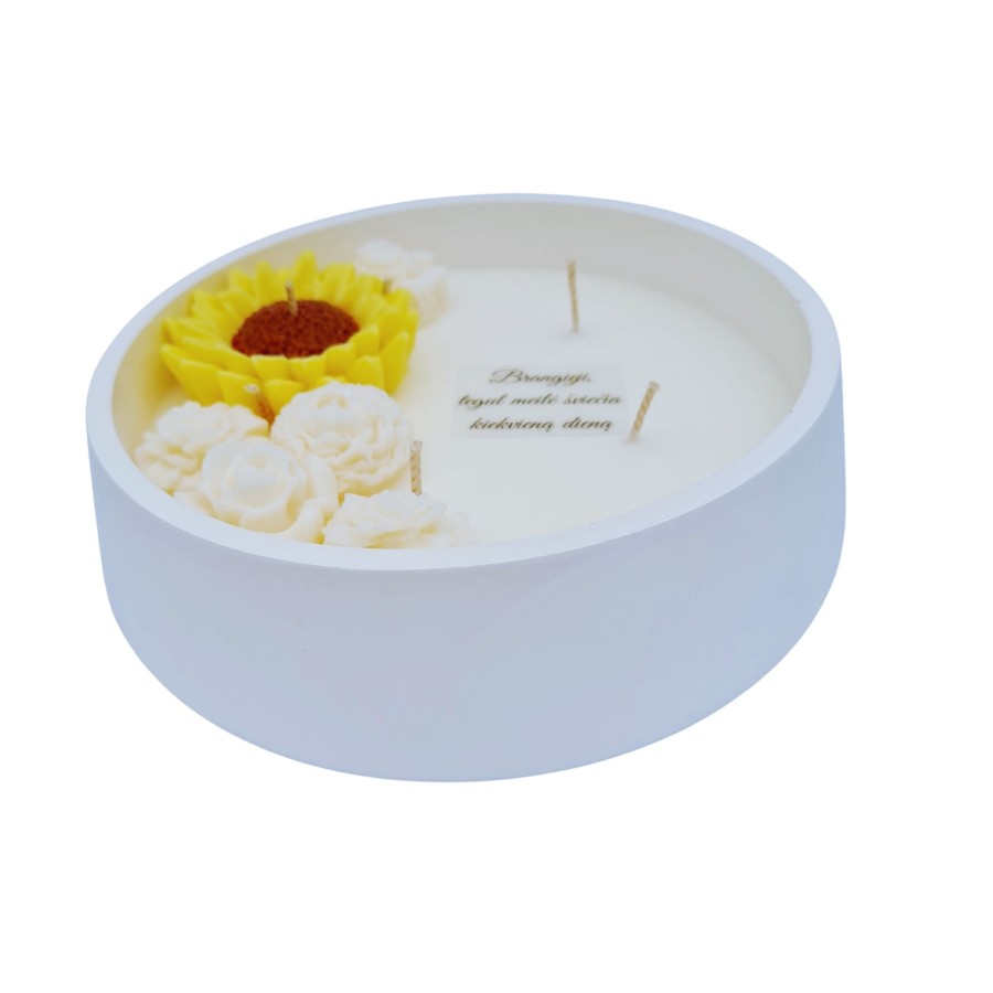 Sojų vaško žvakė Saulėgrąža, xxl