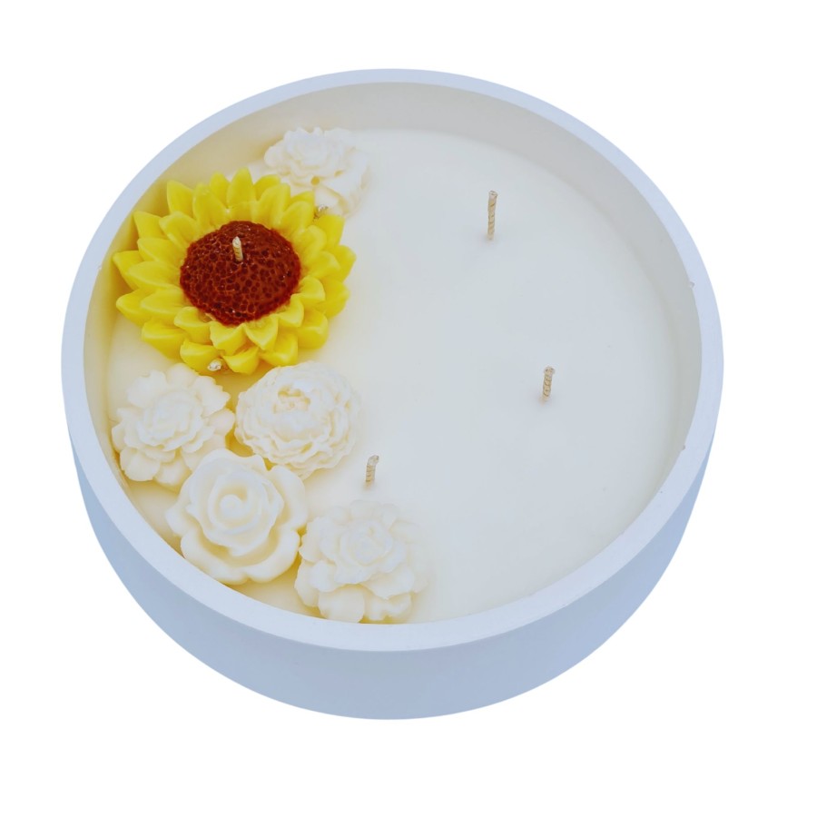 Sojų vaško žvakė Saulėgrąža, xxl