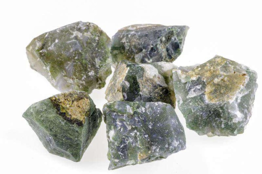 Sojų vaško žvakė su samanų agato kristalu,