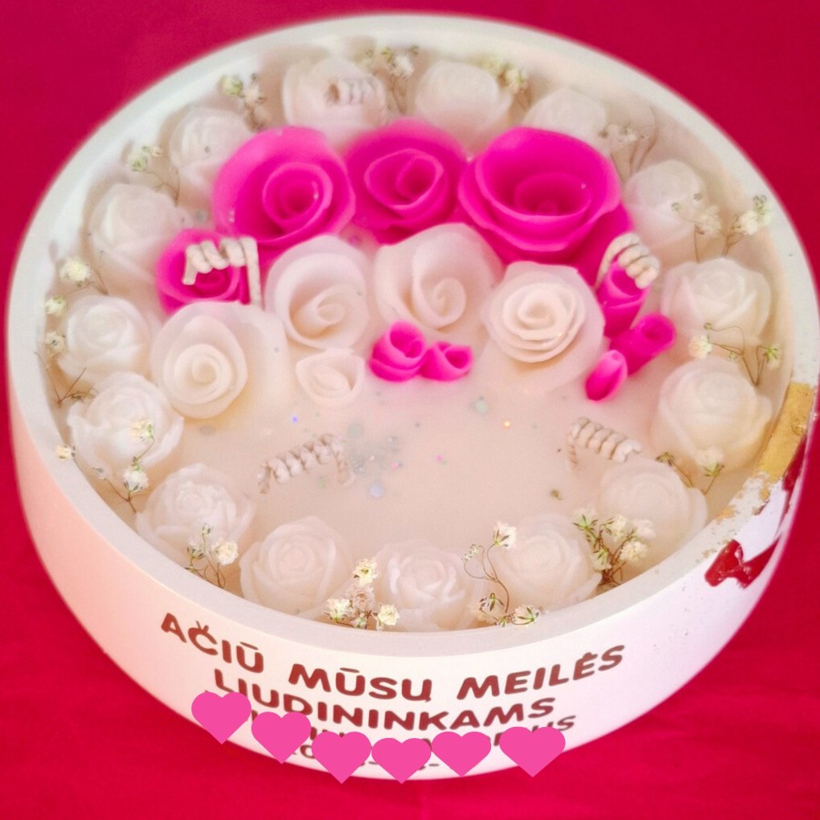 XXL žvakė gėlių lobynas, liudininkams