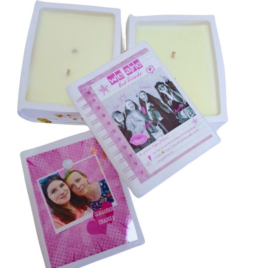 Žvakė – knyga su jūsų nuotrauka Žvakė – knyga su jūsų nuotrauka