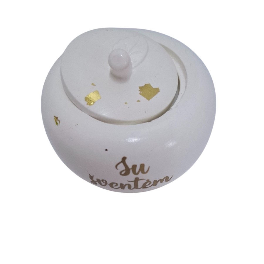 Žvakė "Rojaus obuoliukas" su užrašu Žvakė "Rojaus obuoliukas" su užrašu