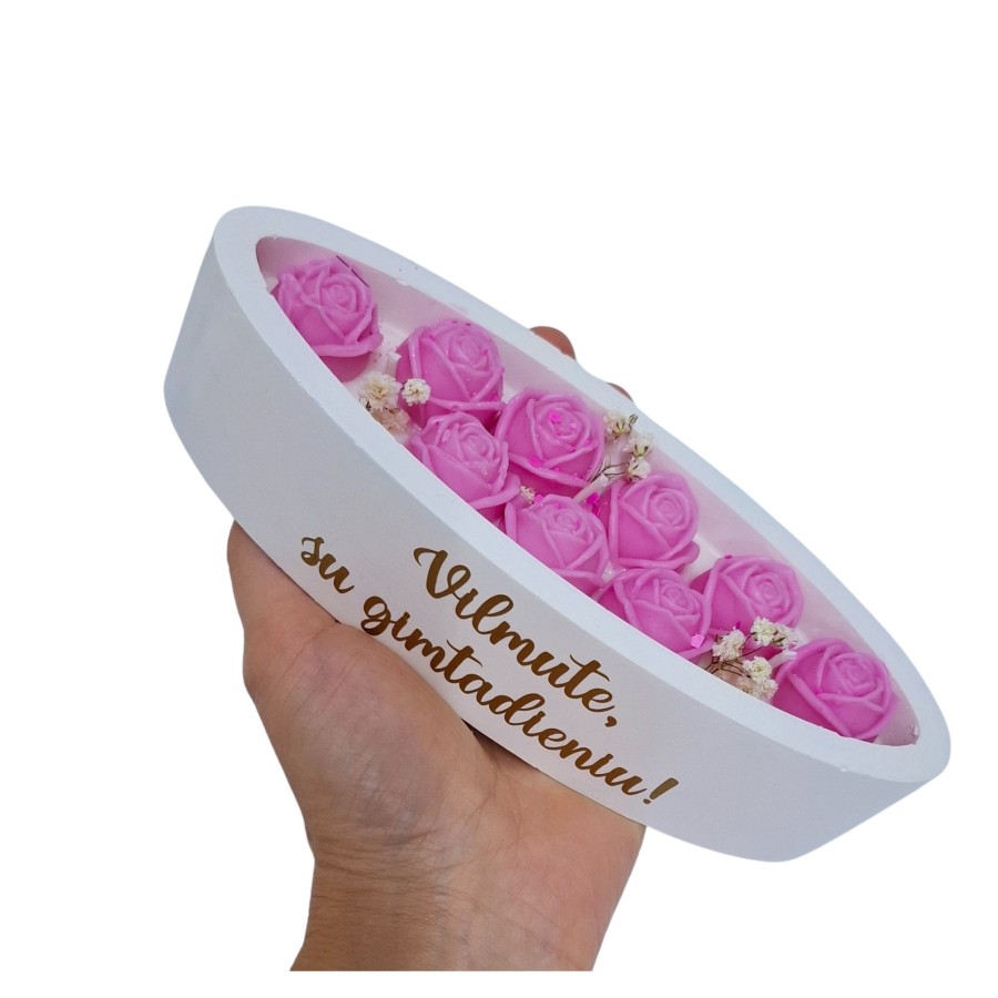 Žvakė "Rožytės laivelyje" gimtadieniui