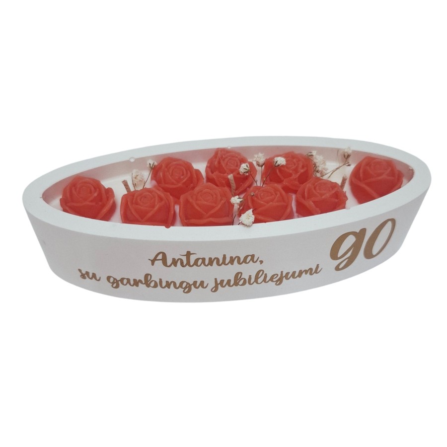 Žvakė "Rožytės laivelyje" gimtadieniui