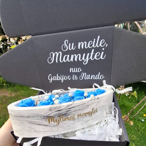 Žvakė "Rožytės laivelyje",su meile