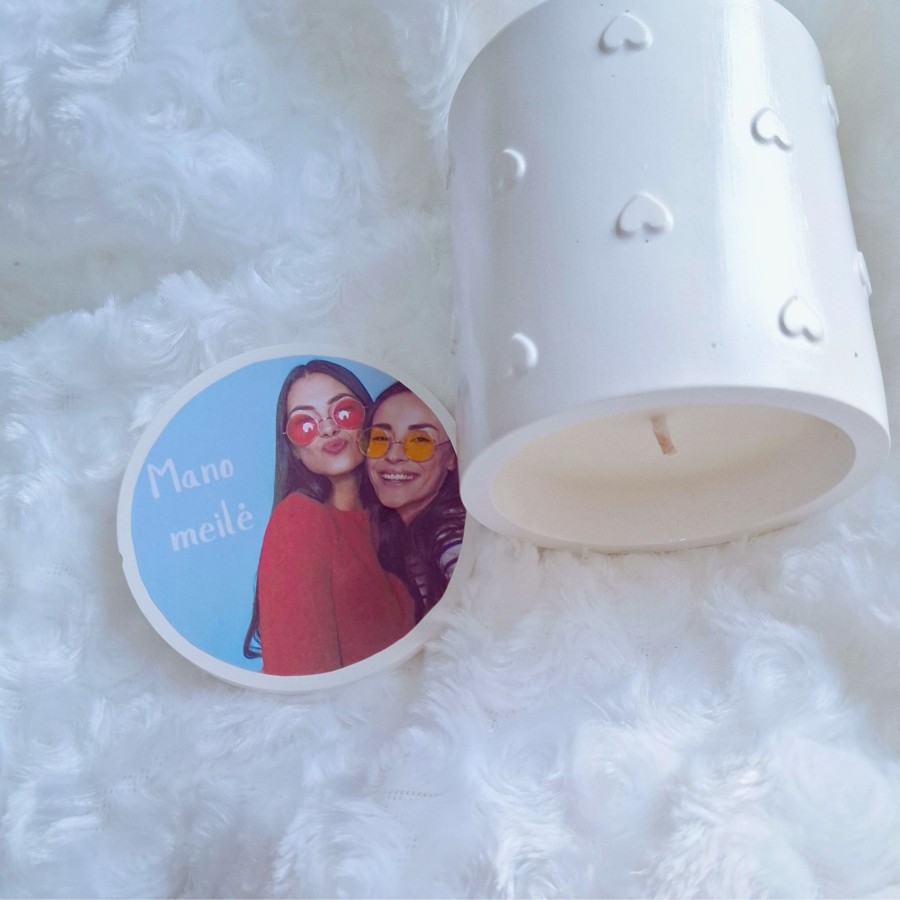 Personalizuota žvakė su nuotrauka 